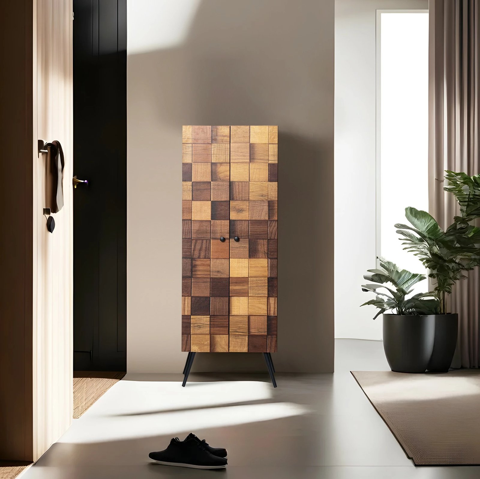 Dollap multifunksional, ngjyrë Hititte, Skye Decor, 2 copë