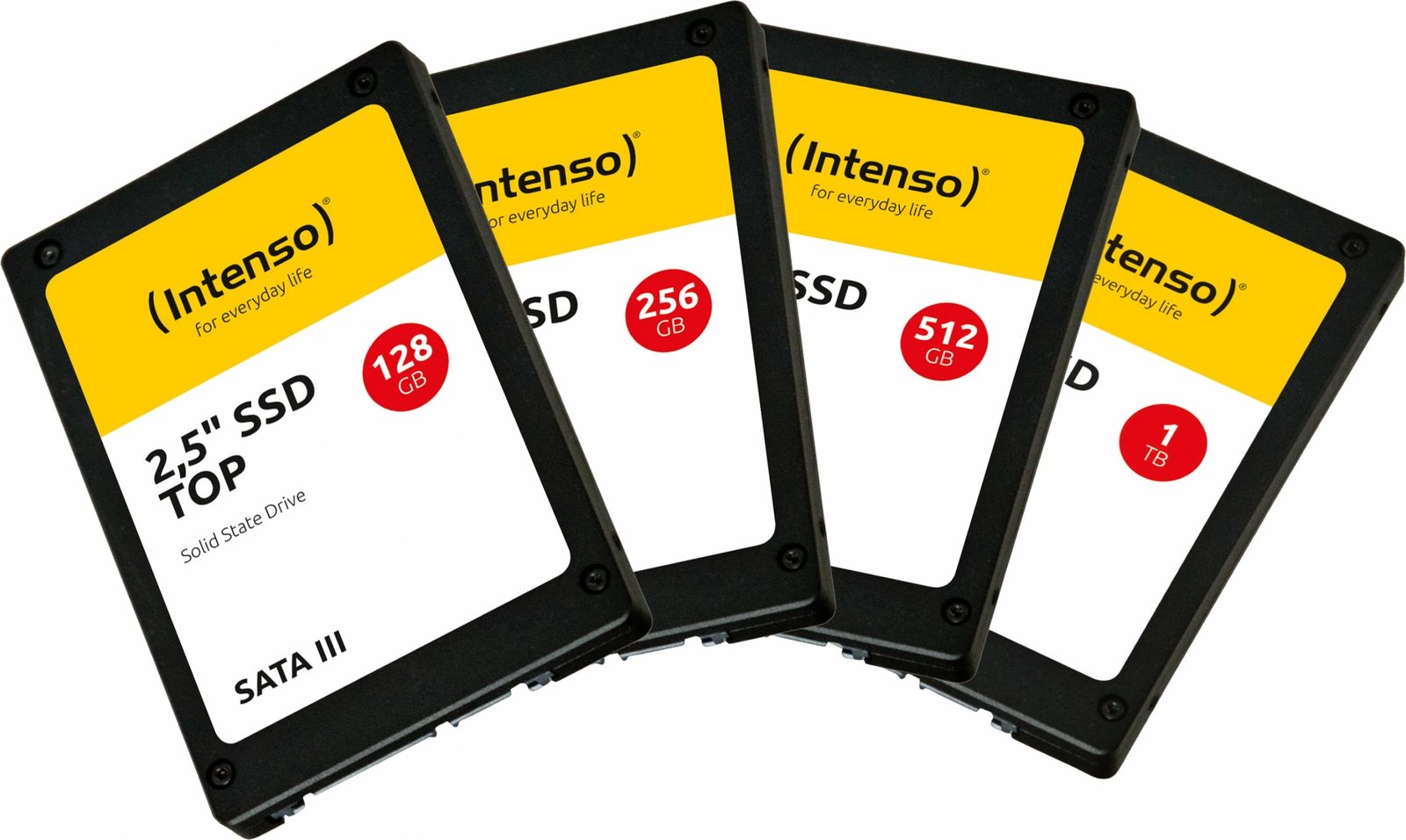 SSD Intenso Top, 256 GB, 2.5", 550 MB/s, 6 Gbit/s, e zezë