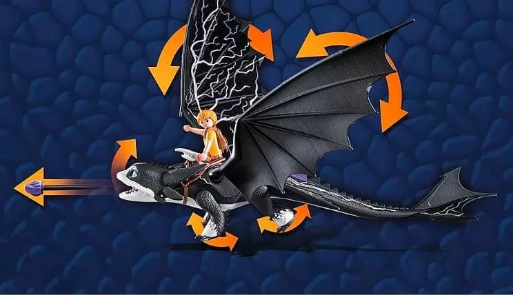 Set figurash Playmobil Dragons 71081 Thunder & Tom, 39 pjesë