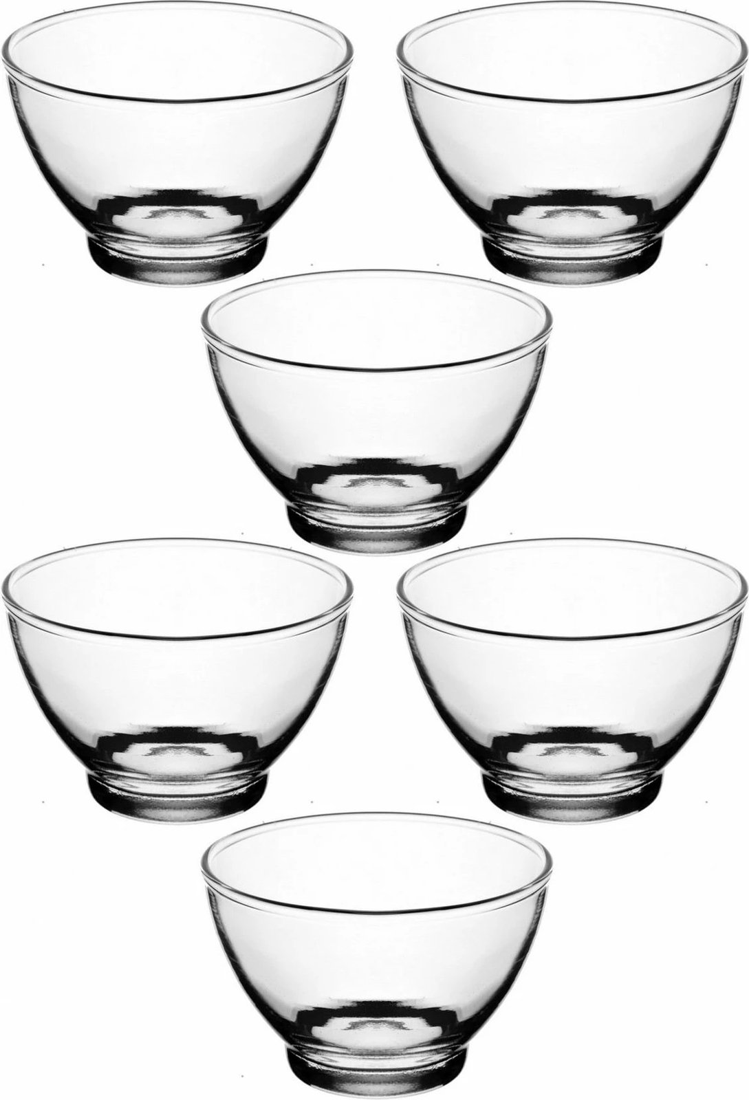 Set tasash prej qelqi (6 copë), Hermia Concept, BL7347GCL