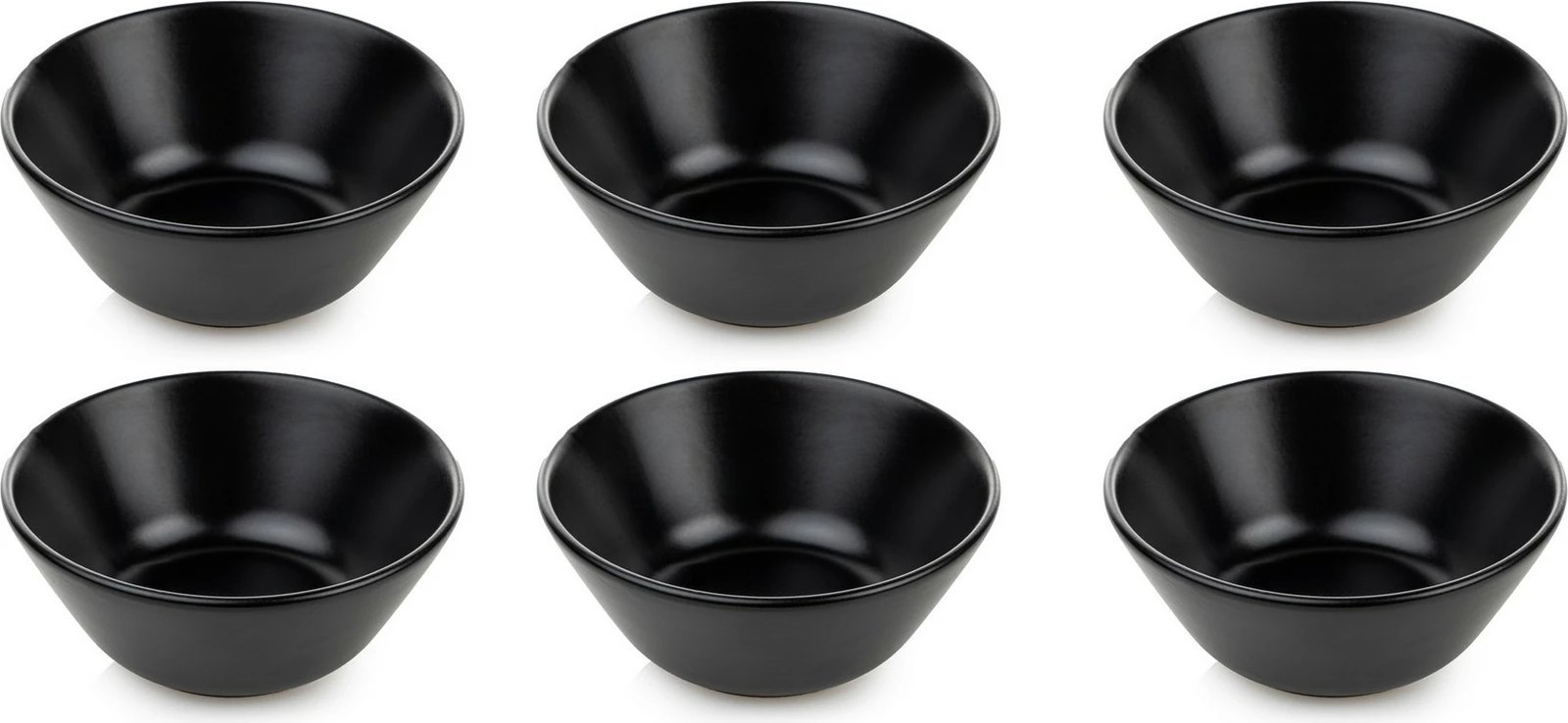 Set tasash qeramike (6 copë), Hermia Concept, ST042406F956A0000000AKA500, ngjyrë e zezë