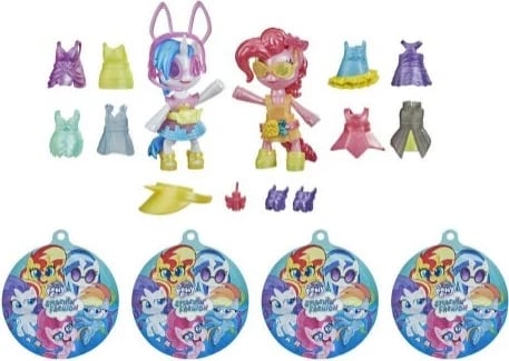Set lodrash My Little Pony Hasbro F1286, 2 figura, shumëngjyrëshe