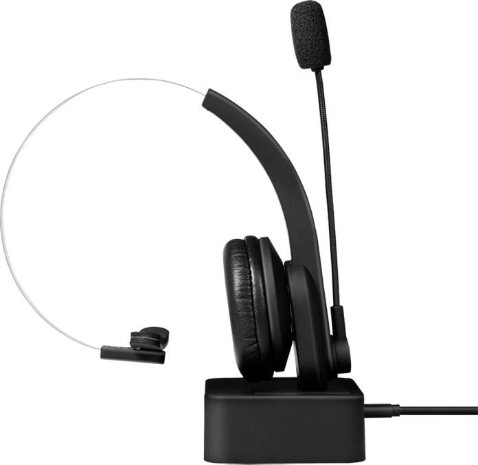Kufje Bluetooth LogiLink BT0059 me mikrofon dhe stacion karikimi, e zezë Kufje Bluetooth LogiLink BT0059 me mikrofon dhe stacion karikimi, e zezë