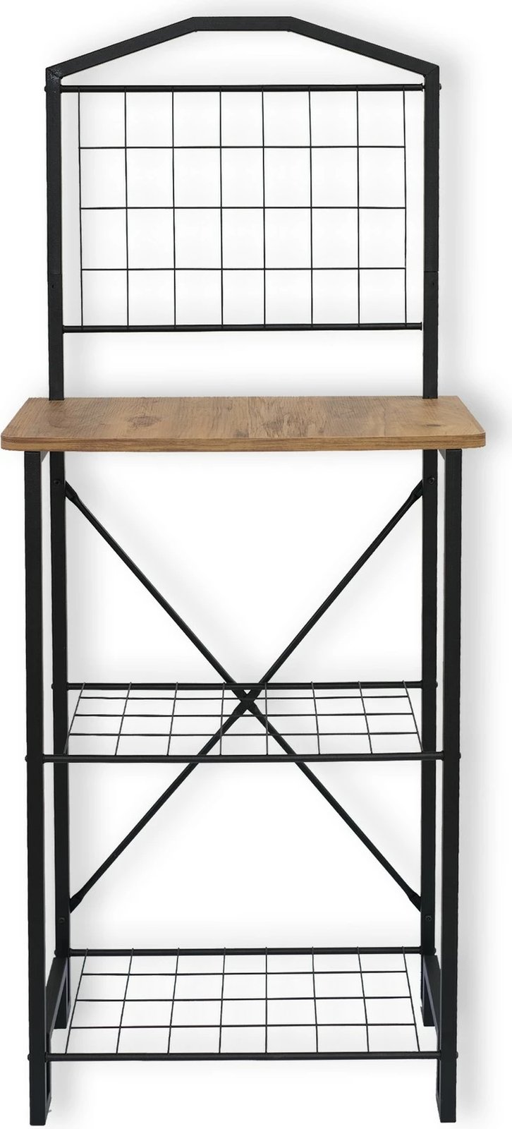 Tavolinë kuzhine Skye Decor, ngjyrë Atlantic Pine dhe e zezë, Luke