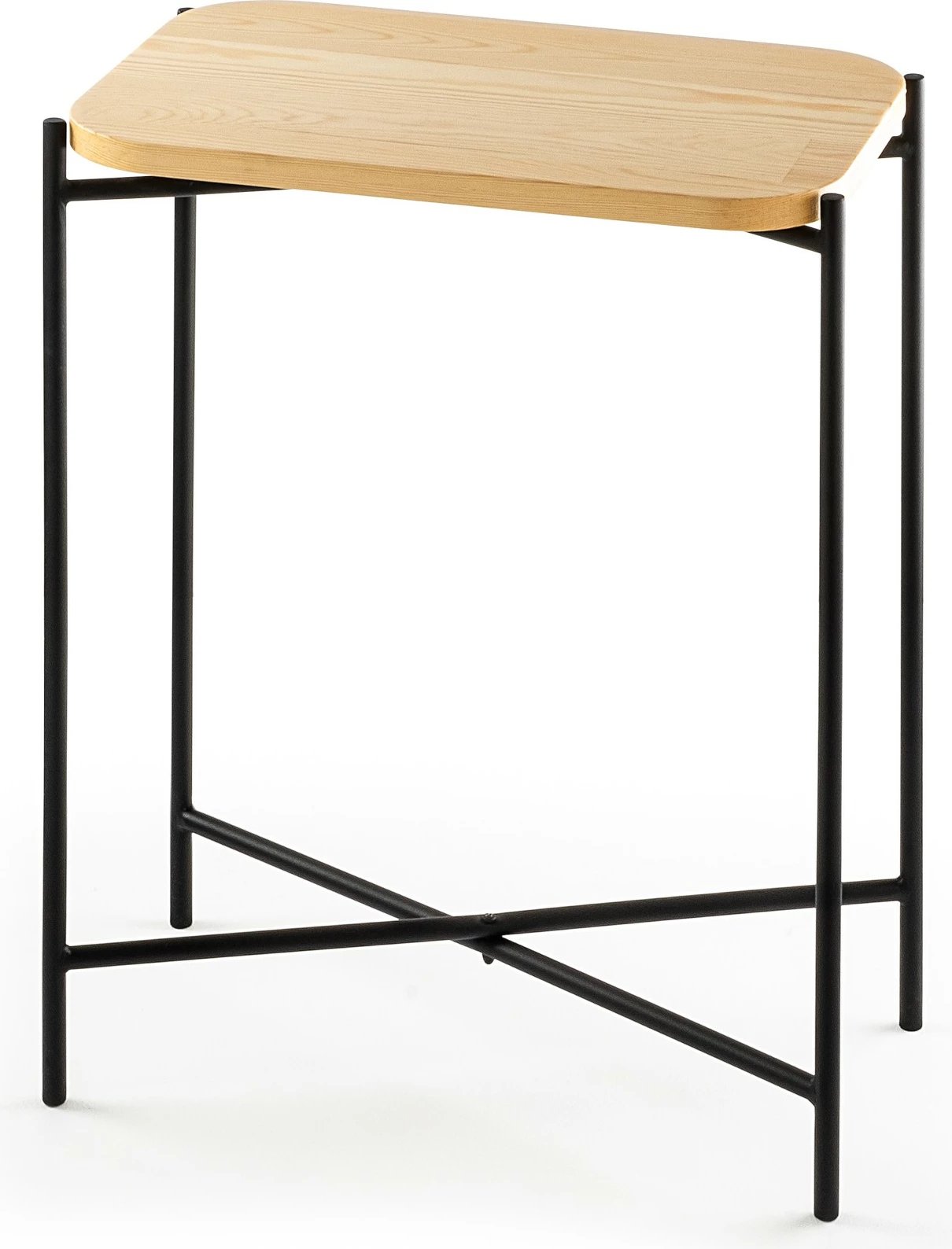 Tavolinë kafeje Hanah Home, SHB-003, ngjyrë e zezë dhe natyrale