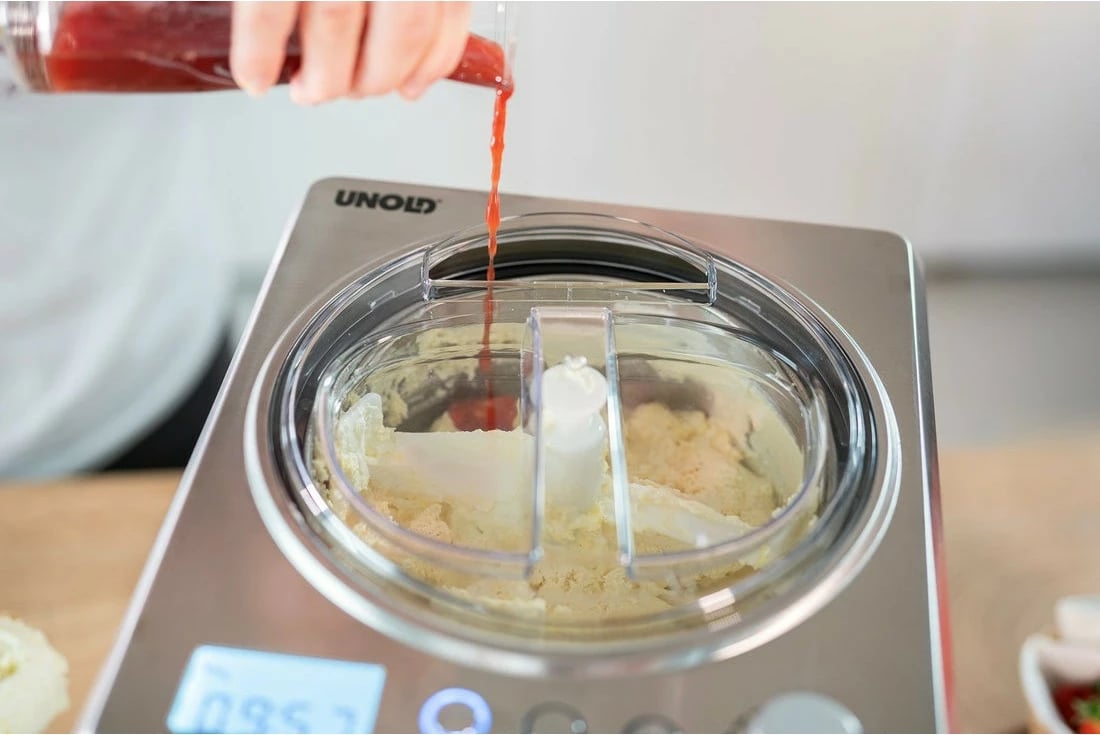 Aparat për akullore UNOLD 48872, Kompresor, 2 L, LCD, Inox