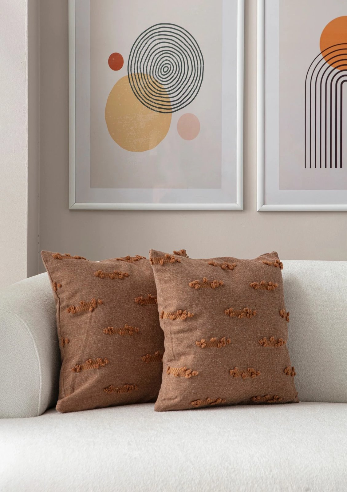 Set mbulesash për jastëkë (2 copë), Evila Originals, Tuffet, ngjyrë kafe, v7