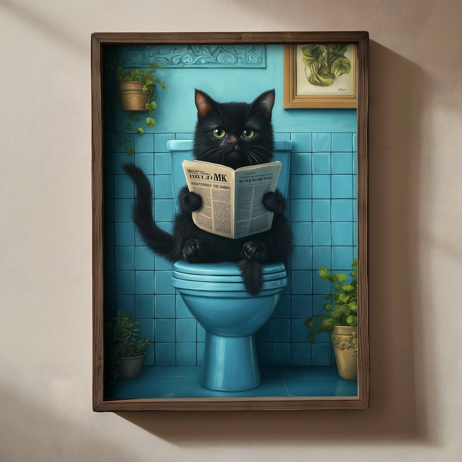 Pikturë dekorative me kornizë MDF, shumëngjyrëshe, TUN018-L