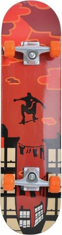 Skateboard Schildkrot për meshkuj, femra dhe fëmijë, kafe-portokalli-e zezë