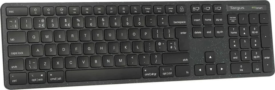 Tastierë Targus EcoSmart full size, Bluetooth 5.0, QWERTY Nordik, e zezë
