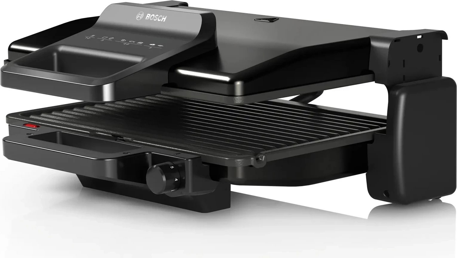 Grill kontakti Bosch TCG3323, 2000 W, Alumini