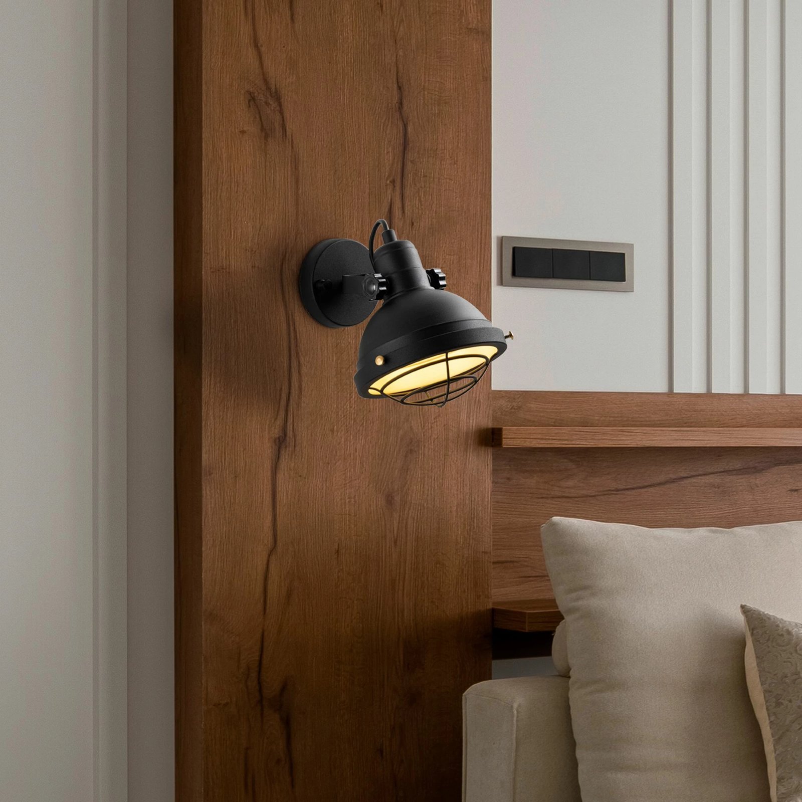 Llambë muri Opviq, Spoly - 13803, ngjyrë e zezë