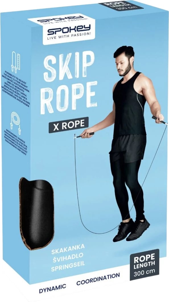 Litar kërcimi Spokey, i zi