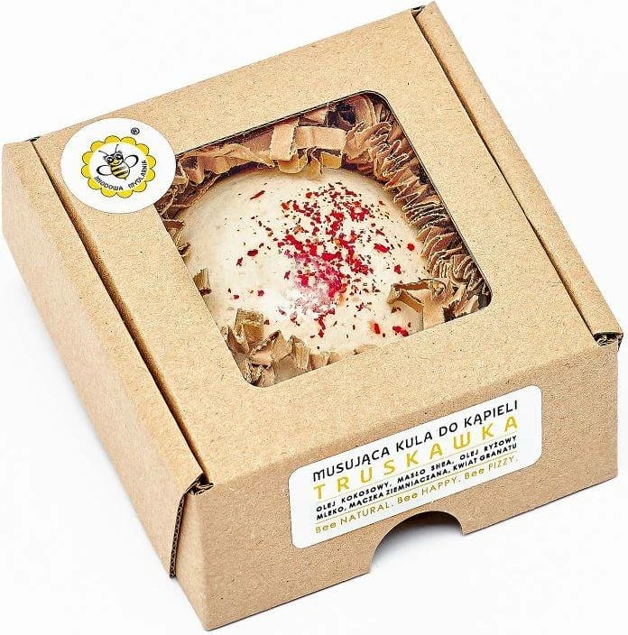 Bombë për banjë për femra Miodowa Mydlarnia Strawberry, 80g