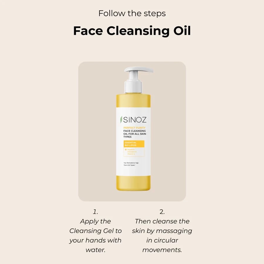 Face Cleansing Oil për Të Gjitha Llojet e Lëkurës Sinoz Perfect Purity 