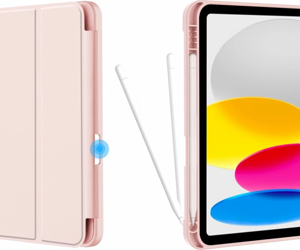 Mbështjellës Tech-Protect SC Pen për iPad 10.9" (2022), silikon, rozë e çelur