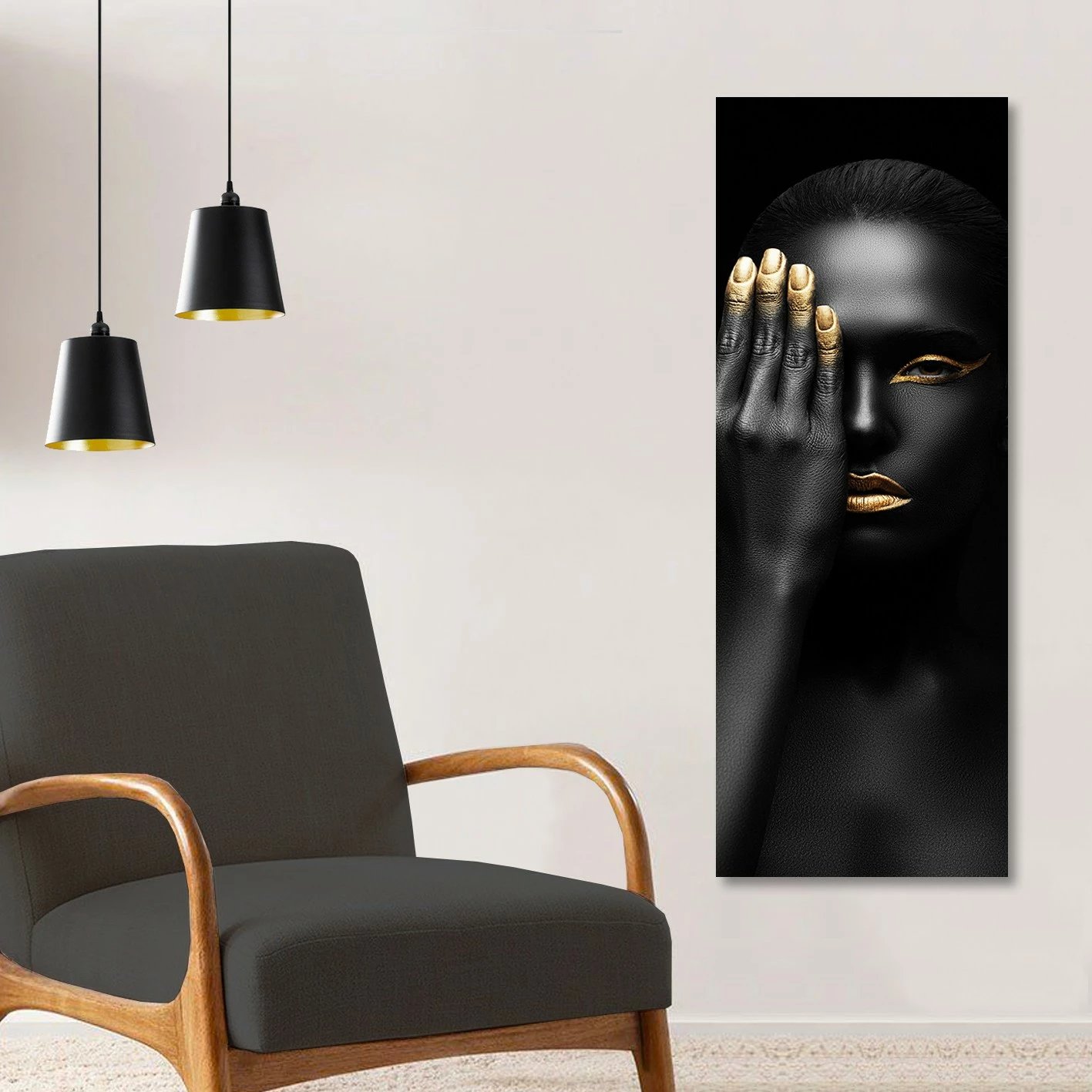 Pikturë dekorative në kanavacë, Wallity, KNV4424_3080, shumëngjyrëshe, 30x80cm