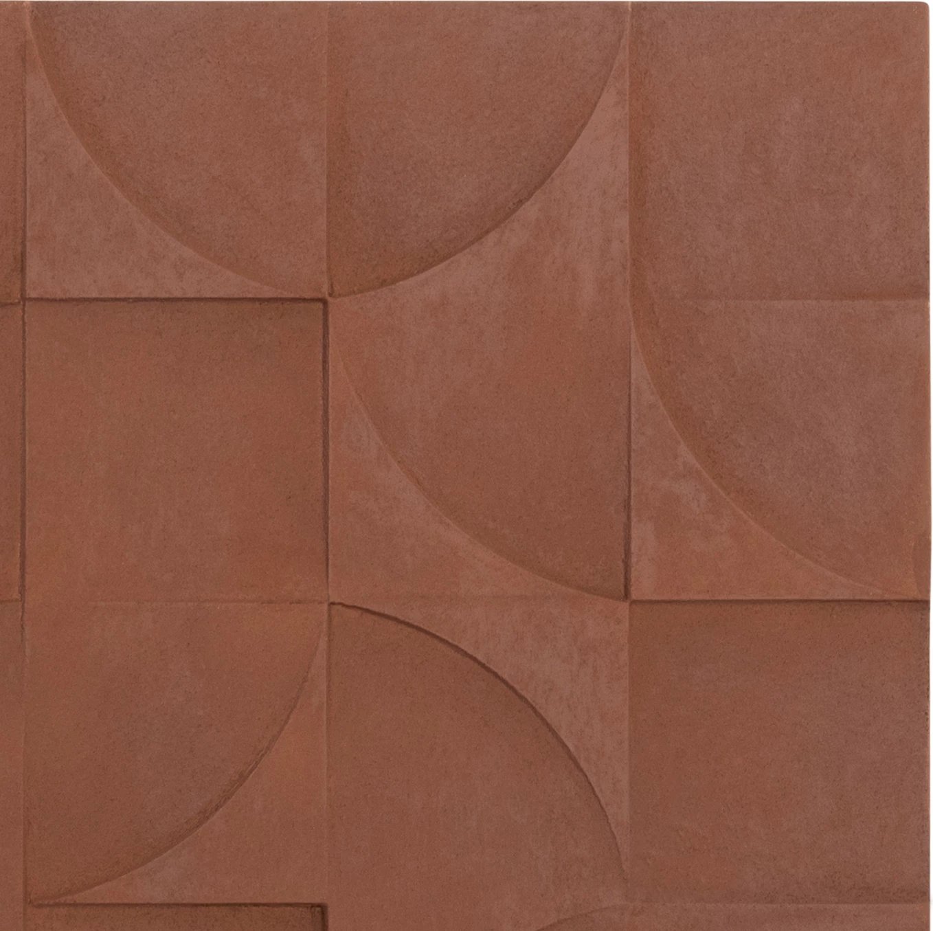 Panel dekorativ për mur, seri katrore Santorini, FH4524, ngjyrë kafe, 80x5x80 cm
