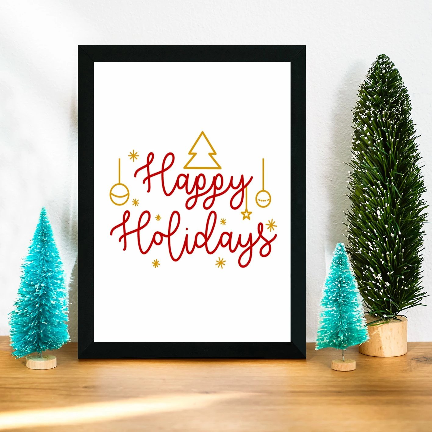 Pikturë dekorative me kornizë MDF, shumëngjyrëshe, Wallity, SC483