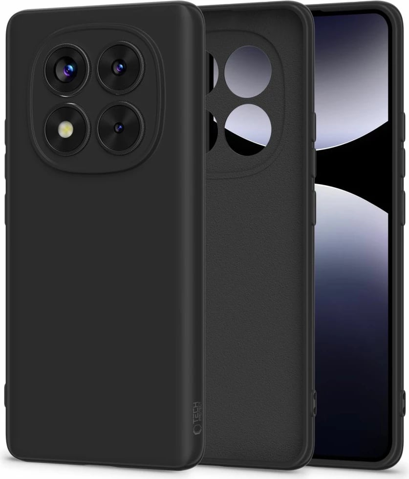 Mbështjellës Tech-Protect për Xiaomi Redmi Note 14 Pro 5G / Poco X7 5G, Silikon, i zi