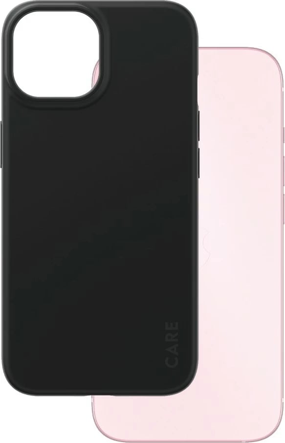 Mbështjellës PanzerGlass CARE Case për iPhone 15, e zezë