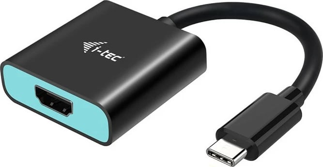 Adapter USB-C në HDMI I-Tec, 4K/60Hz, 0.15m, zi/turkeze