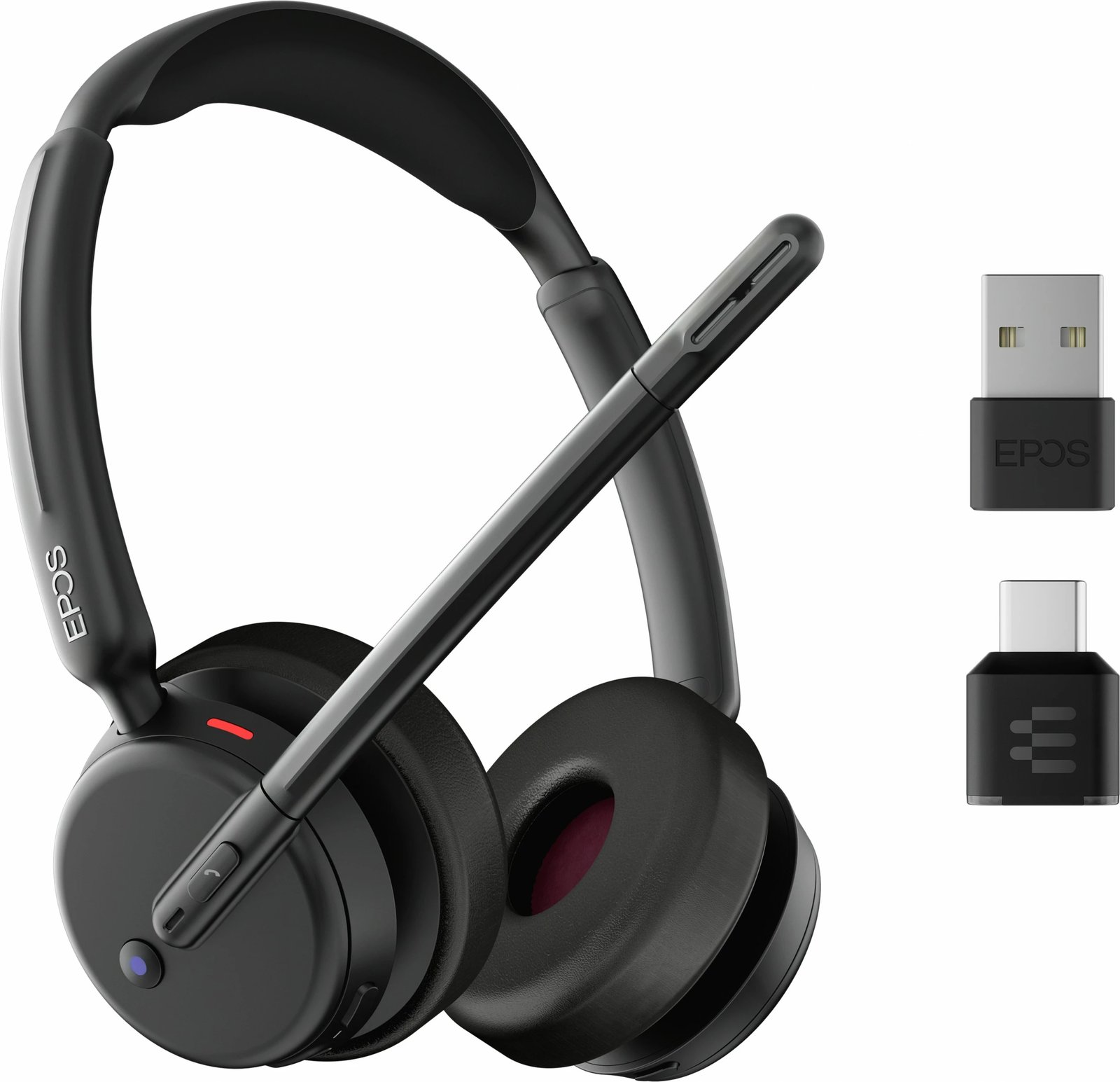 Kufje EPOS IMPACT 500 MS UC ANC, Bluetooth, USB-C+A, on-ear, e zezë