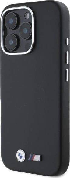 Mbështjellës BMW M Smooth Full Wrapped Metal MagSafe për iPhone 16 Pro Max, i zi