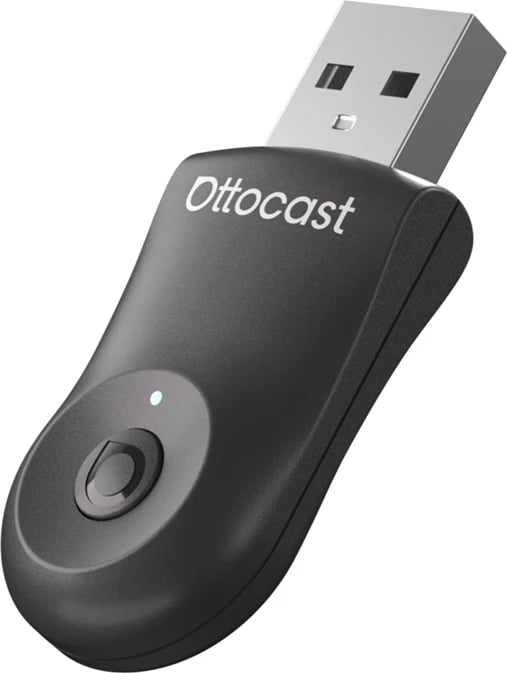 Adapter wireless për makinë Ottocast CA505-T MINI, CarPlay & Android Auto, i zi