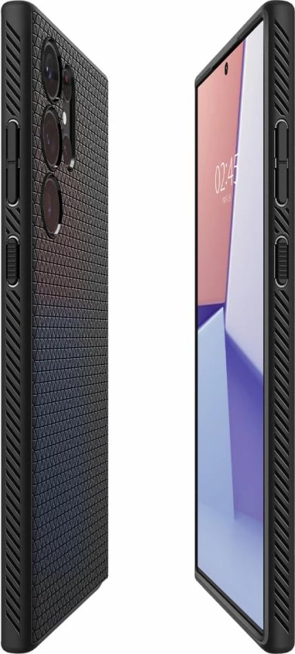 Mbështjellës Spigen Liquid Air për Samsung Galaxy S23 Ultra, Mat i zi