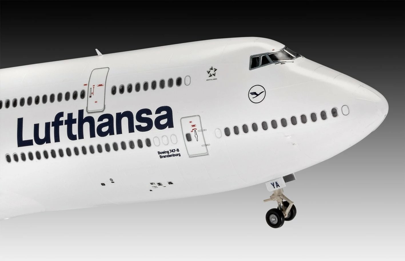 Model plastik avion Revell Boeing 747-8 Lufthansa, 1:144, 172 pjesë