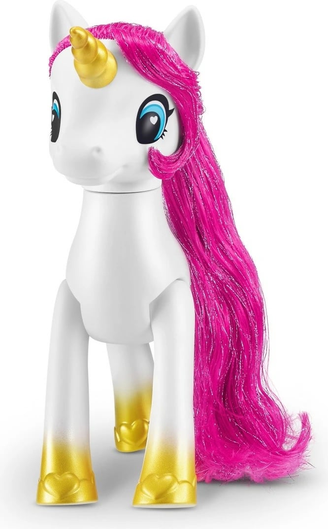 Set figurina unicorn Sparkle Girlz ZURU, 12 copë, plastikë, rozë/vjollcë