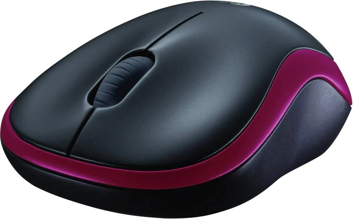 Maus Logitech M185, wireless, i zi/kuq