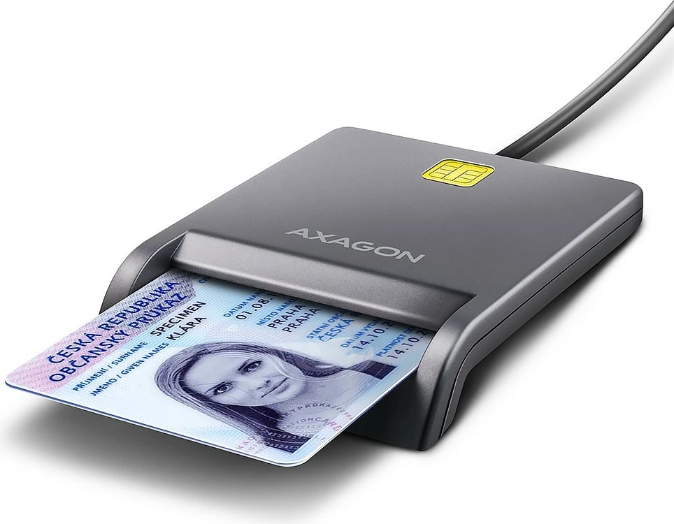 Lexues kartelash AXAGON CRE-SM3T me USB, 1.3m, i zi