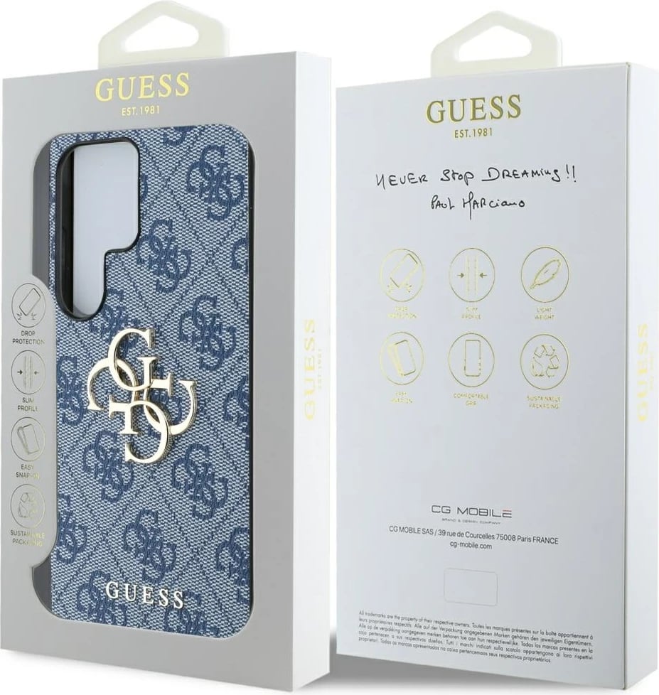 Mbështjellës Guess Big 4G Logo Classic Logo për Samsung Galaxy S25 Ultra, Kaltër Mbështjellës Guess Big 4G Logo Classic Logo për Samsung Galaxy S25 Ultra, Kaltër