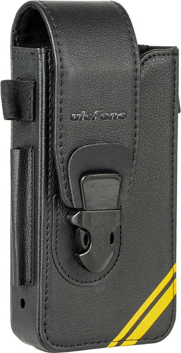 Mbështjellës Ulefone UF-C-A26 për Armor 26 Ultra, lëkurë artificiale, i zi