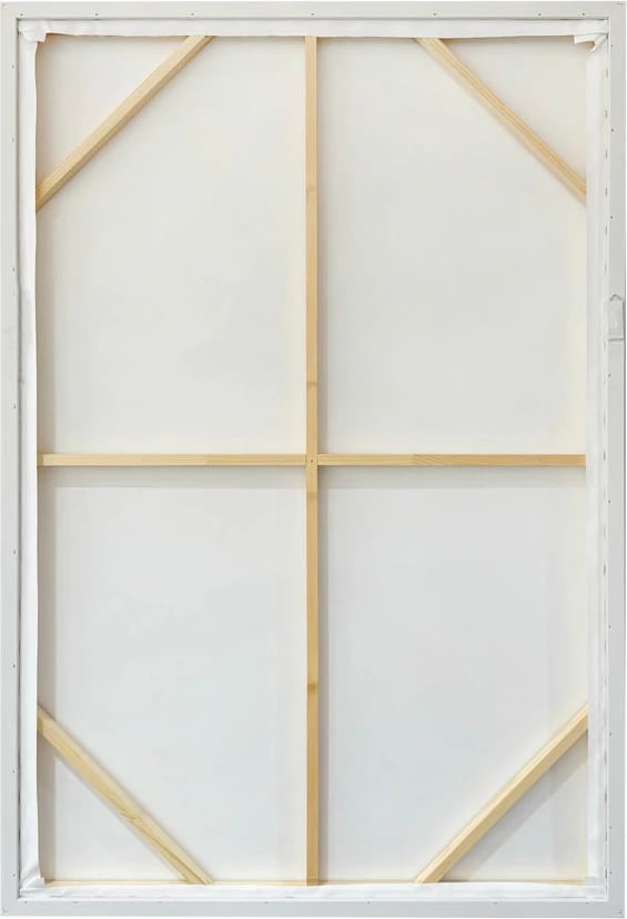 Pikturë dekorative RHYTHM B me kornizë, kanavacë, bezhë e bardhë, 82.6x4.3x122.6cm