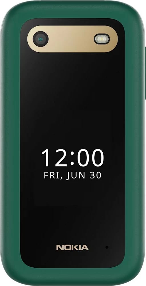 Telefon Nokia 2660 Flip, Dual SIM, 128 MB, 1450 mAh, Gjelbër