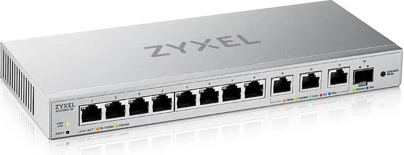Switch Zyxel XGS1250-12, Managed, 10G Ethernet, Gri