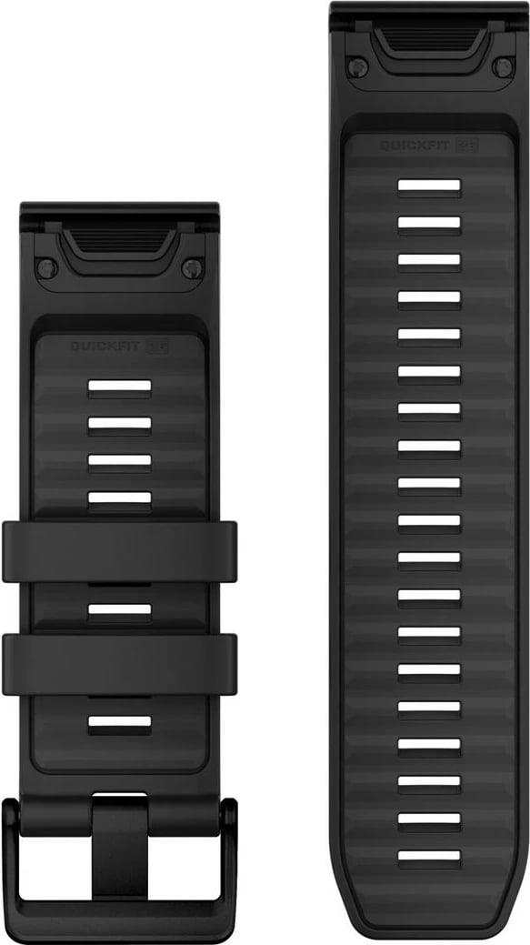 Rrip silikon për smartwatch Garmin QuickFit 26mm, i zi