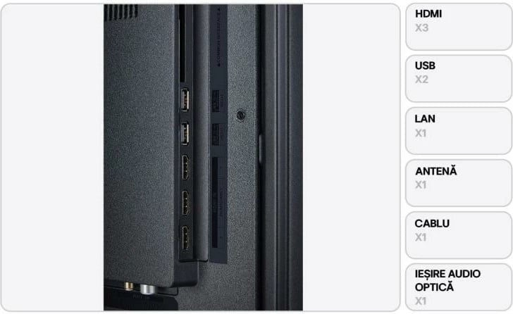 Televizor LCD 4K UHD AI, LG, 43UA73003LA, 43\", i zi