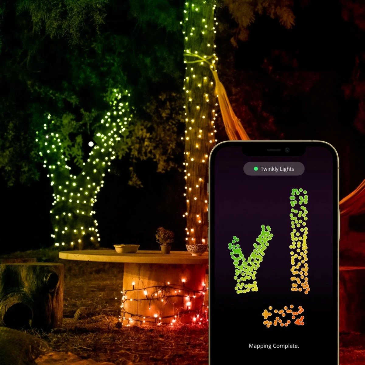 Drita dekorative Twinkly Strings, 100 LED RGB, 8 m, zinxhir, e zezë Drita dekorative Twinkly Strings, 100 LED RGB, 8 m, zinxhir, e zezë
