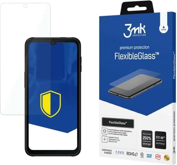 Xham mbrojtës hibrid FlexibleGlass 3MK për Samsung Xcover 6 Pro G736, Transparent
