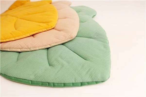 Dyshek loje muslin, New Baby, Leaf, formë gjethe, mint jeshile