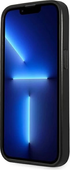 Mbështjellës Guess Saffiano Triangle Logo për iPhone 13 Pro Max 6.7", argjend Mbështjellës Guess Saffiano Triangle Logo për iPhone 13 Pro Max 6.7", argjend