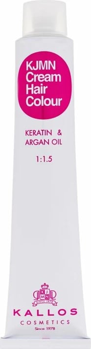 Ngjyrë për flokë për femra Kallos Cosmetics KJMN Cream Hair Colour Keratin & Argan Oil 6.0 Dark Blond, 100ml