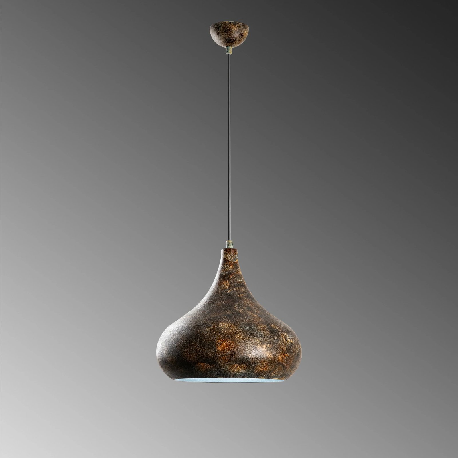 Llambë tavani Opviq, SAGLAM-3774-RETRO, metal, ngjyrë antike, Ø30x28cm