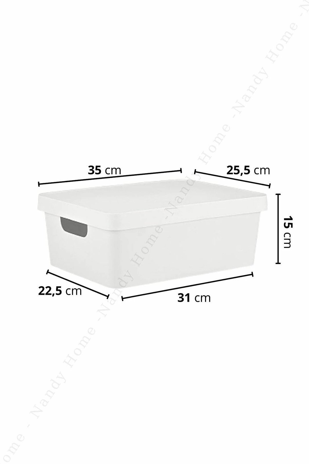 Set kuti plastike për organizim, 3 copë, ngjyrë e bardhë, Aberto Design, KTKPK10-2-3 Set kuti plastike për organizim, 3 copë, ngjyrë e bardhë, Aberto Design, KTKPK10-2-3