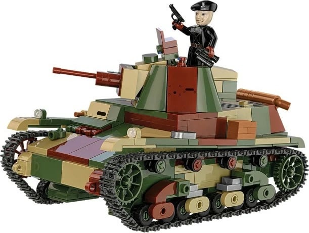 Set ndërtimi tank i lehtë Cobi 7TP, 669 pjesë, Historical Collection