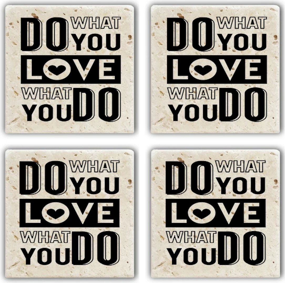 Set 4 copë mbajtëse gotash prej guri natyral, Hermia, TBA328466632